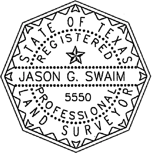 Texas Registered Professional Land Surveyor seal